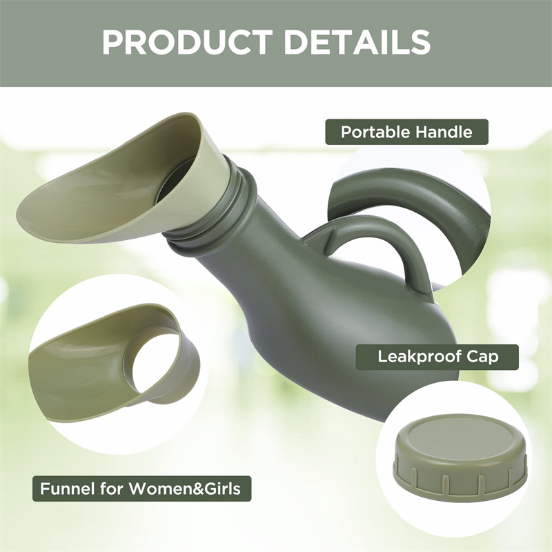 Portable Urinal 1000ml Spill P - Outdoor Camping Urinal ulasan dan harga