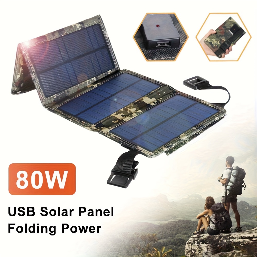 [Solar Panel] 80W Portable Fol - Outdoor Camping Hiking ulasan dan harga