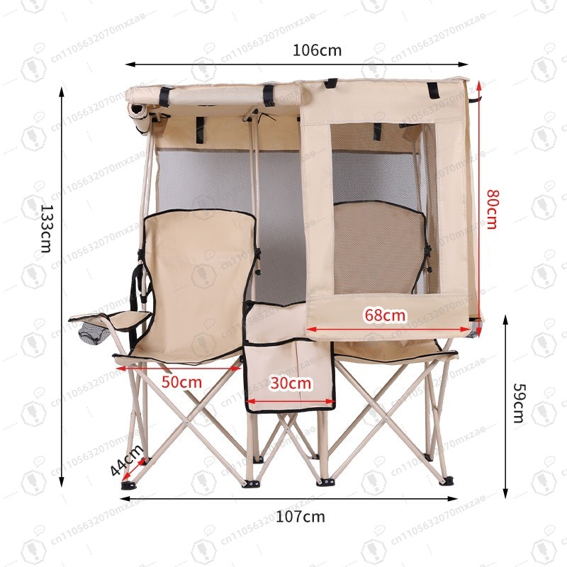 Outdoor camping leisure double - Outdoor Camping Folding Chairs ulasan dan harga