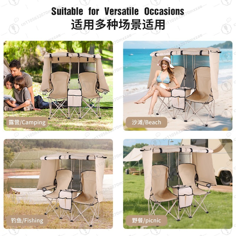 Outdoor camping leisure double - Outdoor Camping Folding Chairs ulasan dan harga