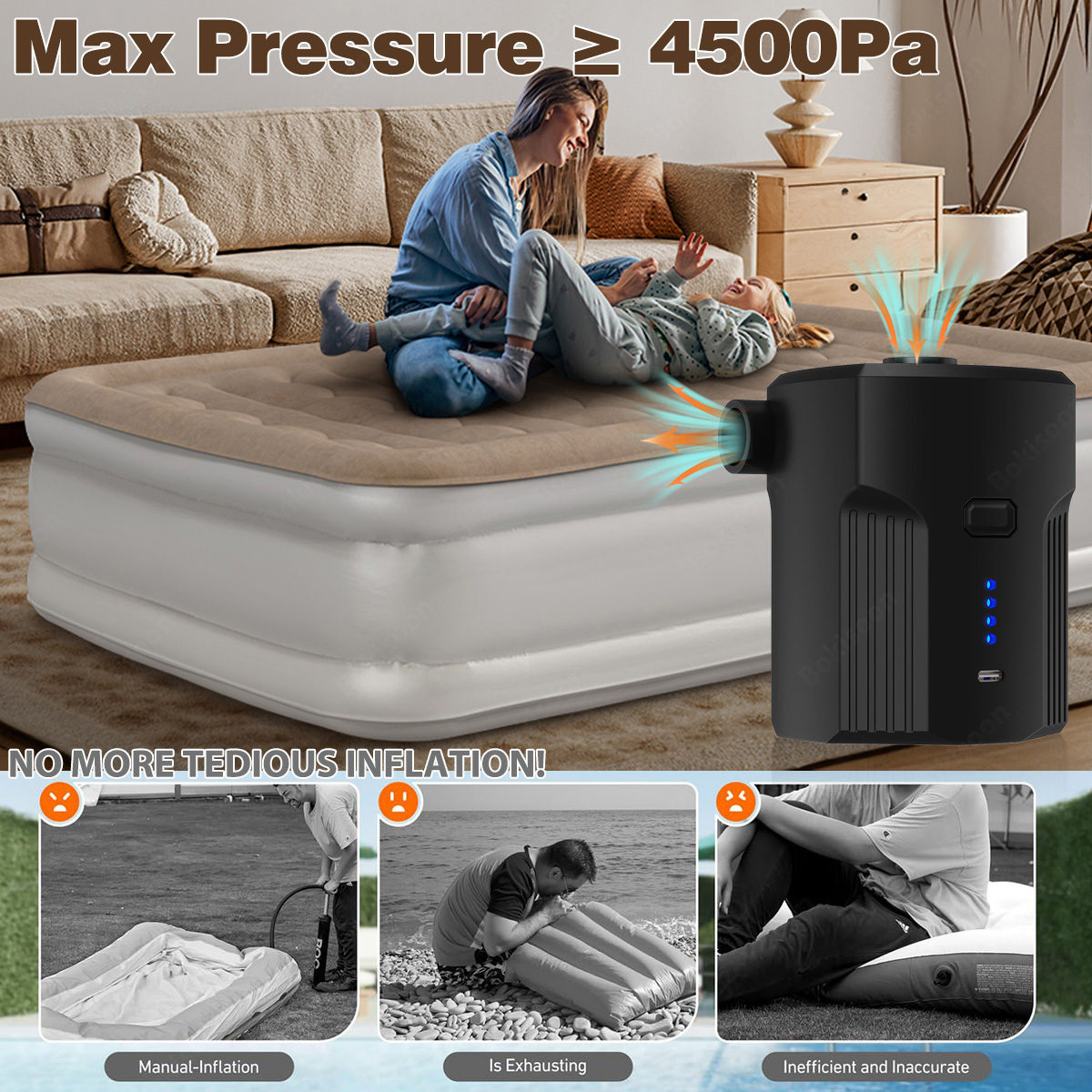 Portable Electric Air Pump for - Bed Outdoor Camping ulasan dan harga