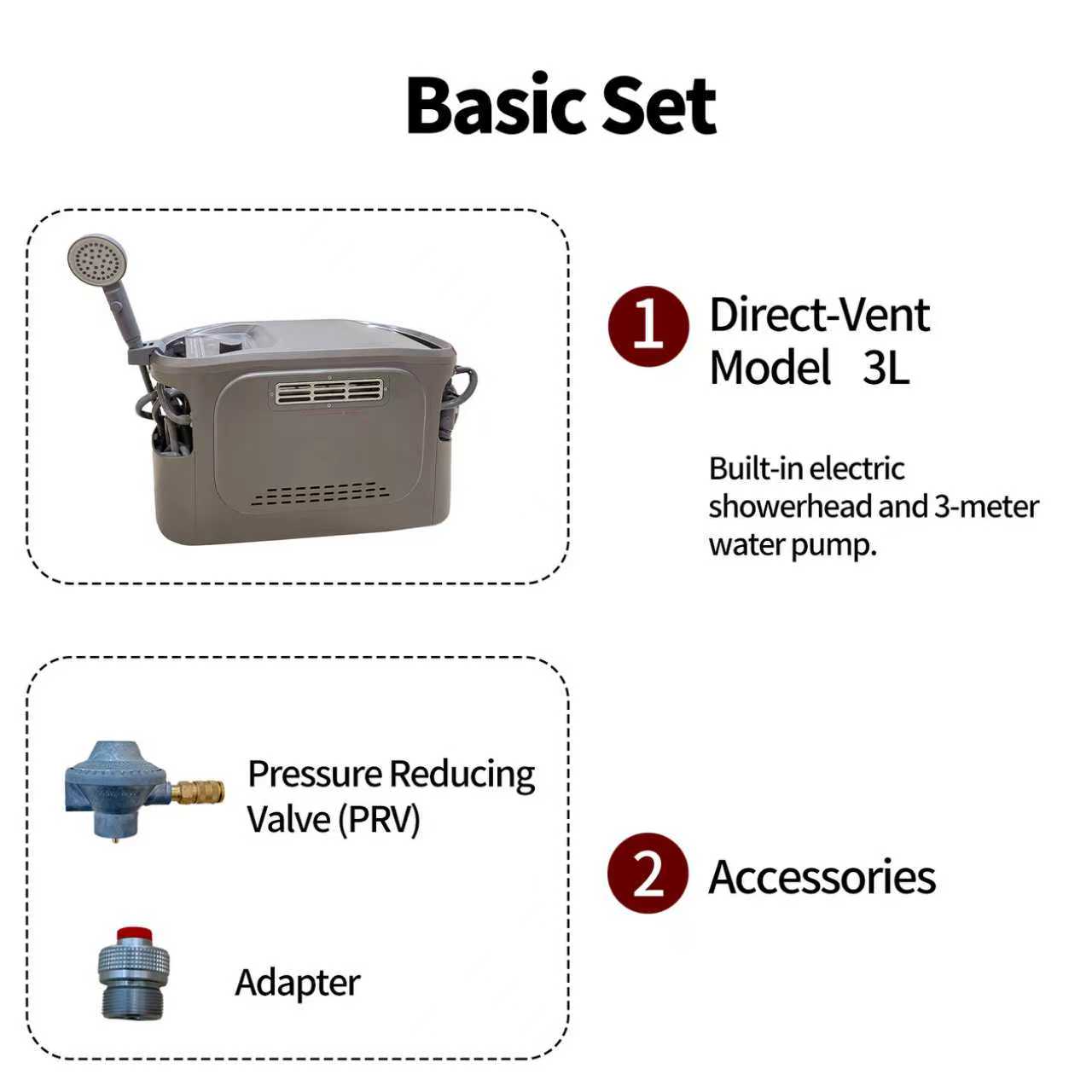 Dual Fuel Portable Propane LPG - Outdoor Camping Hot Water Heater ulasan dan harga