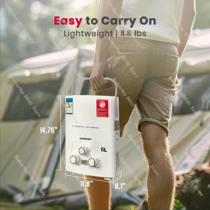 Propane LPG  Gas Tankless Wate - Outdoor Camping Hot Water Heater ulasan dan harga