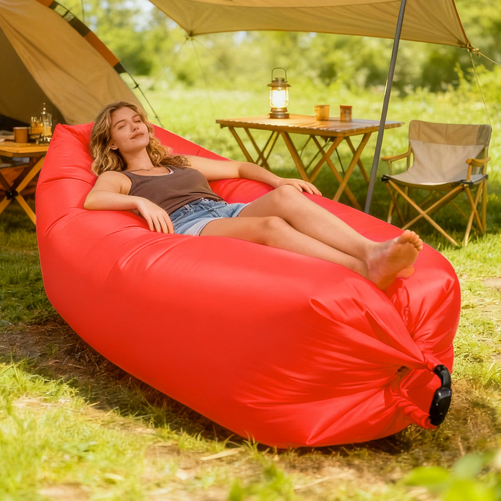 Multi‑Color Portable Lazy Infl - Bed Outdoor Camping ulasan dan harga