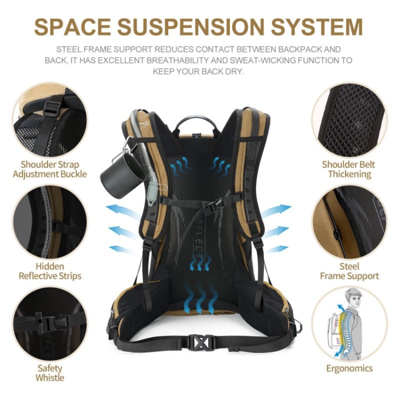 Large Waterproof Tear-Resistan - Outdoor Camping Hiking ulasan dan harga
