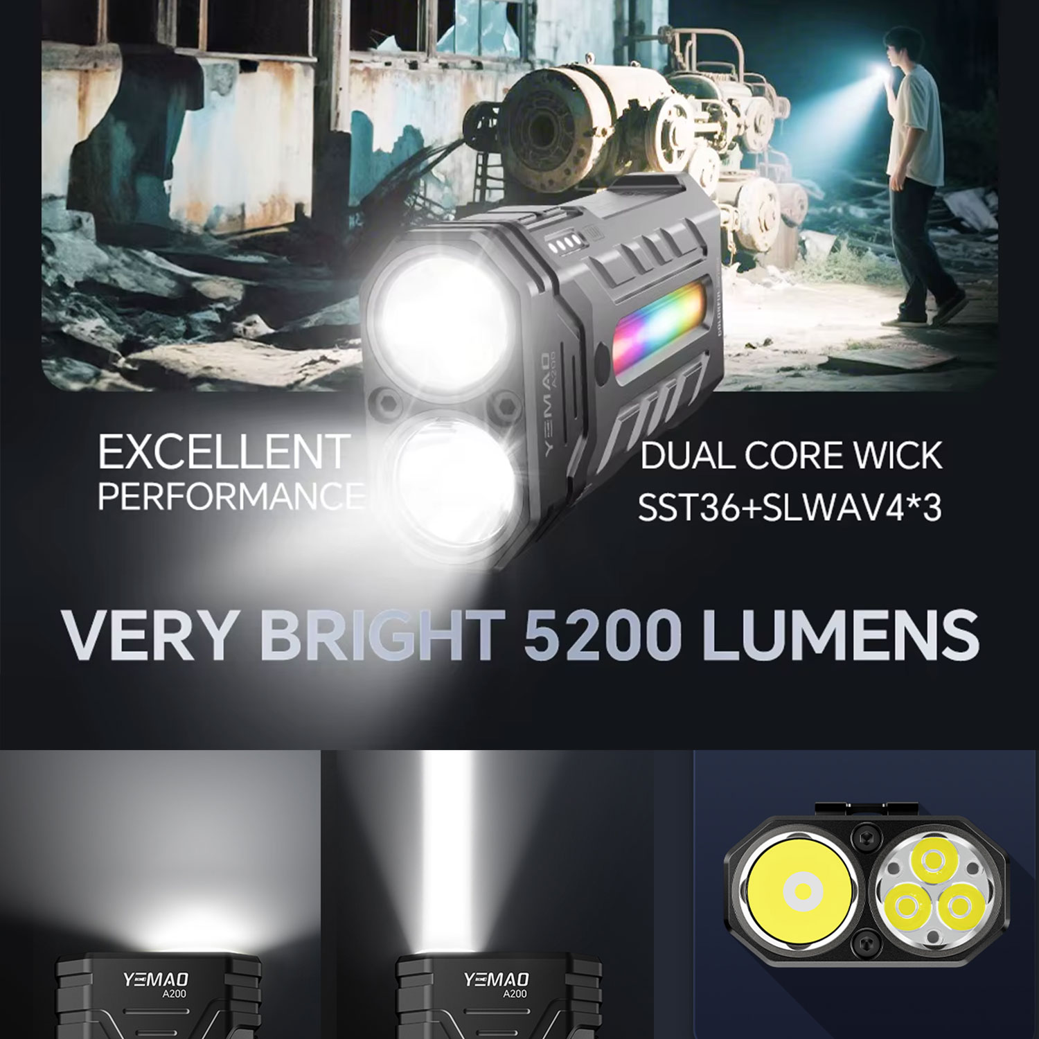 5200LM Innovative Multifunctio - Outdoor Camping Items ulasan dan harga