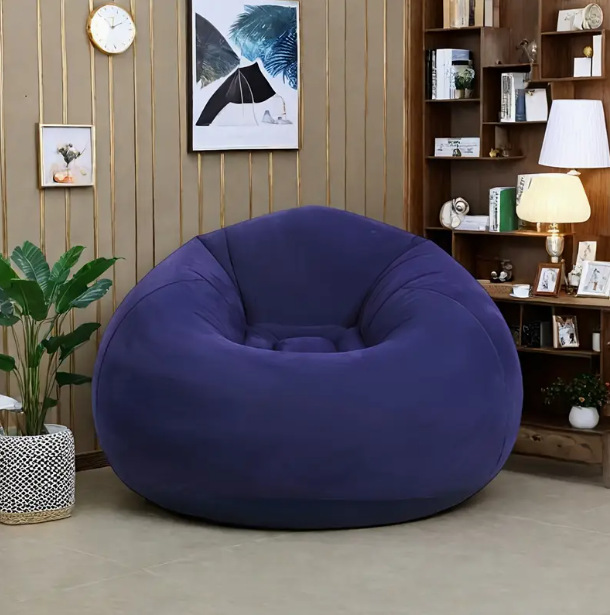Portable Inflatable Bean Bag C - Outdoor Camping Couch ulasan dan harga
